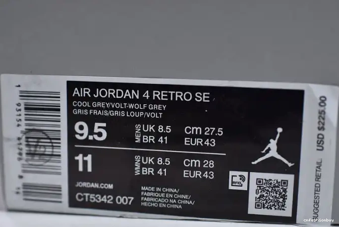 SE CT5342-007 Neon 4 Air Jordan 0615